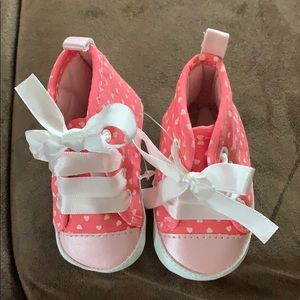 Pink heart shoes